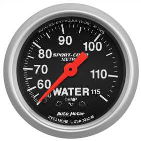 Sport-Comp™ Mechanical Metric Water Temperature Gauge